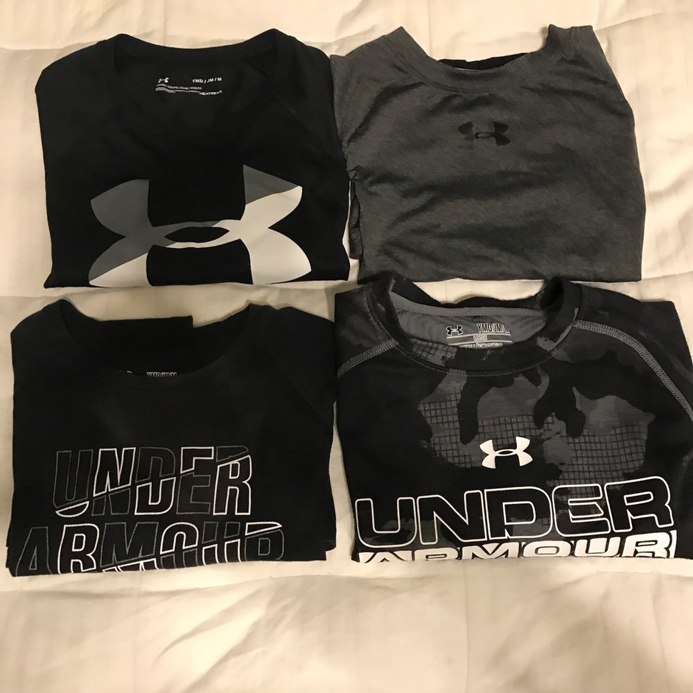 Set of 4 boys Under Armour shirts